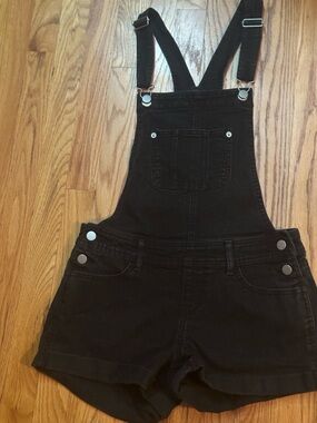 Black Women's Denim Overalls Jeans
